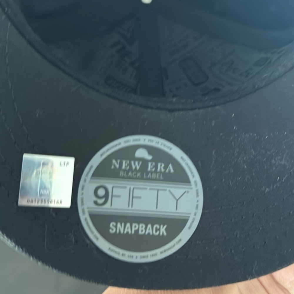 Brand new new era Brooklyn nets leather like material never worn